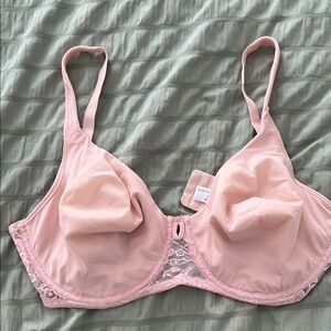 Ellen Tracy Soft Pink Lace Bra